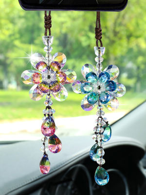 Crystal Automobile Hanging Ornament Car Interior Hanging Accessories High-End Car Accessories Goddess Style Car Rearview Mirror Decoration 2023 New