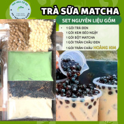 Set Trà Sữa Tự Pha Trân Châu Đường Đen, Nguyên Liệu Làm Trà Sữa Phúc Long