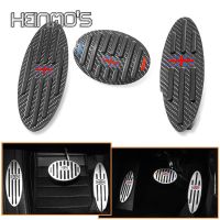 Carbon Fiber Foot Rest Pedal Sticker For Mini Cooper R55 R56 R60 F54 F55 F55 Accelerator Brake Rest Foot Pedal Cover Automatic Pedal Accessories