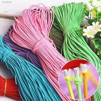 ❉✁ 45Meters 2mm Color Round Elastic Band High-Elastic Round Rope Rubber Band Elastic Line DIY Sewing Jewelry Accessories