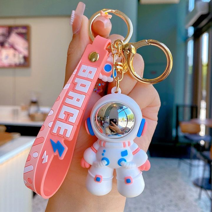 นักบินอวกาศ-keyfob-นักบินอวกาศการ์ตูนตุ๊กตาชายและหญิงคู่กระเป๋ารถจี้ตุ๊กตาเครื่อง-1czv