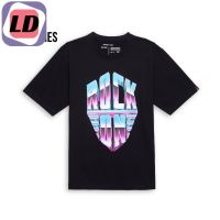 LD DAVIE JONES เสื้อยืดโอเวอร์ไซส์ พิมพ์ลาย สีดำ Graphic Print Oversized T-Shirt in black TB0340BK