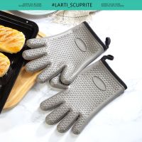 Heat Resistant Silicone Gloves Oven Mitts Potholders for Barbecue Cooking Baking Waterproof Non-slip Pizza Oven Grill Accessorie