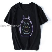 เสื้อยืด Totoro Harajuku Ullzang ผู้ชาย Studio Ghibli Kawaii