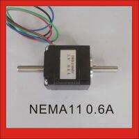 NEMA 11สเต็ปเปอร์มอเตอร์เพลาคู่พร้อม6N ซม. 8.3ออนซ์ความยาว33มม. CE ROHS CNC Stepping Motor