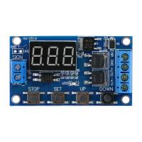 Dc 5V -- 36V Trigger Cycle Delay Timer Switch เปิด/ปิดโมดูลรีเลย์พร้อมจอแสดงผล Led Timer Switch Module