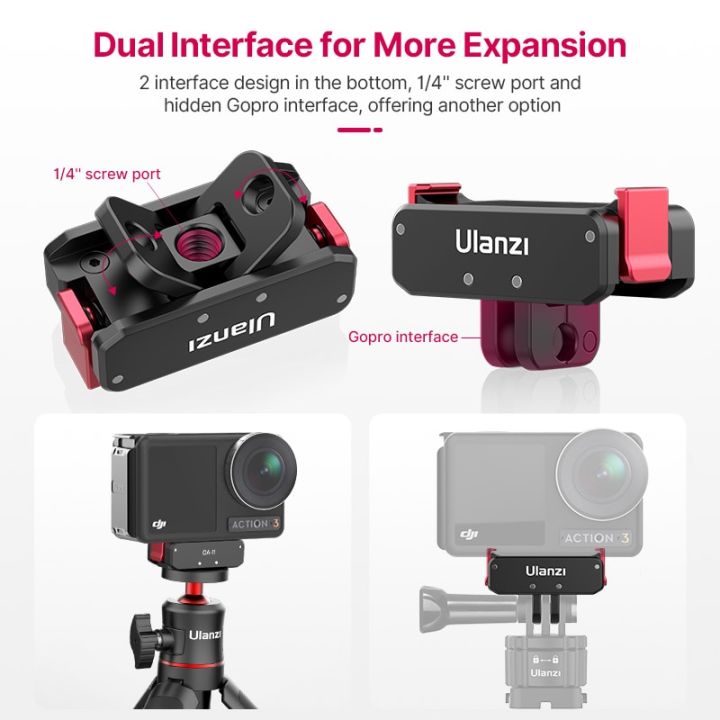 ฐานจ่ายไฟแม่เหล็กแบบ-oa-11พับได้ฐานสำหรับ-dji-แอ็คชั่น-osmo-3พับได้ติดตั้งอะแดปเตอร์สำหรับแอคชั่น3