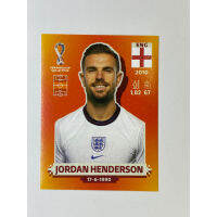 สติ๊กเกอร์สะสม Jordan Henderson ฟุตบอลโลก Worldcup 2022 England ของสะสมทีมฟุตบอล อังกฤษ