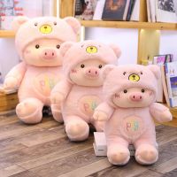 30cm40cm50cm Kawaii Cross-dressing Piggy Plush Toy Soft Cartoon Animal CatBearDog Pig Stuffed Doll Girls Valentines Day Gifts