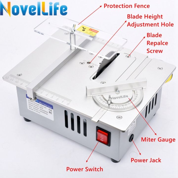 เลื่อยตั้งโต๊ะขนาดเล็กอเนกประสงค์สำหรับเลื่อยไม้งานอดิเรกแบบทำมือเครื่องมือการขัดการตัดหัตถกรรมทันสมัยมอเตอร์ใบมีดวงกลม-r3-80มม
