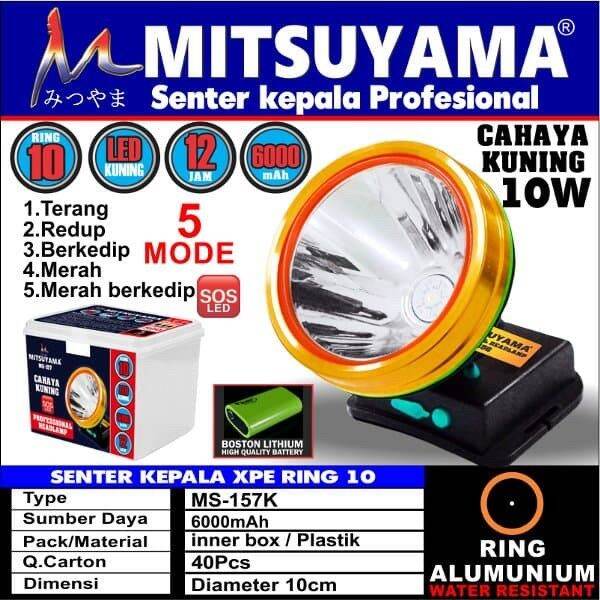 Senter Kepala Jumbo Mitsuyama MS-157K Cahaya Super Terang | Lazada ...