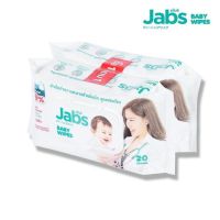PU ผ้าเช็ดทำความสะอาด กระดาษ  แจ็บส์ 80 แผ่น (1แถม1) Jabs baby wipes ของแท้ 100% ทิชชู่เปียก กระดาษทิชชู่เปียก กระดาษเปียก