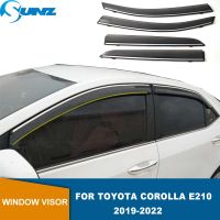 คิ้วกันสาดกระจกรถยนต์สำหรับ Toyota Corolla E210 Sedan 2019 2020 2021 2022 Se Weathershiled อุปกรณ์บังแดดสำหรับ Toyota Corolla 2019