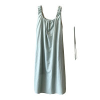 Spot parcel post Yan Shuang Design Sleeveless Dress 2023 Summer New Lace-up U Collar Backless Mid-Length Vest Dress 80772