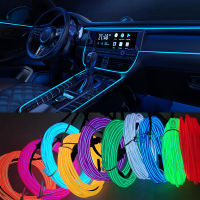 Niscarda 1M3M5M Car Interior Ambient LED Strip Light Decoration Garland Wire Roube Line Flexible Neon Lamp With USB Drive