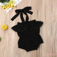 Mu♫-Summer Infant Baby Girl Lace Sling Romper Bodysuit Sunsuit Outfit Clothes