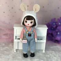 Jointed doll BJD Mini doll hand make up face doll 17cm dolls selling with clothes