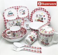 Superware Melamine Dinnerware Disney Mickey Mouse Road Trip  x 1 Piece ; item sell SEPERATELY!!