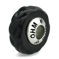 บีดแก้ว มูราโน่ Rolled Over Slim OHM Murano Glass Bead Charm