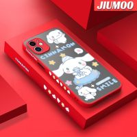 เคส JIUMOO สำหรับ iPhone 11 11 Pro 11 Pro Max เคสพร้อมมีน้ำค้างแข็งโปร่งใสการ์ตูนกระต่ายลอเรลเคสแข็งขอบด้านข้างซิลิโคนรูปสี่เหลี่ยมฝาครอบหลังเต็มรูปแบบเคสป้องกันเคสมือถือกันกระแทกดีไซน์ใหม่กล้อง