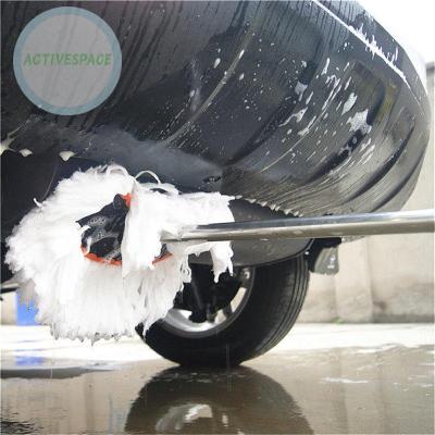 Car Cleaning Mop Clean dust Stainless steel rod Adjustable White Cleaning Wiping Wash Brush Tools Soft nd New