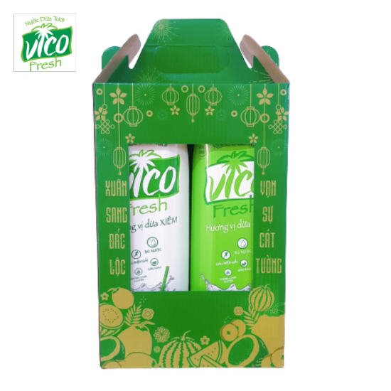 Combo 2 hộp nước dừavico fresh 1l - thanh mát - ảnh sản phẩm 4