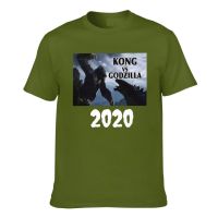 เสื้อยืดแขนสั้น พิมพ์ลาย King Kong Vs Godzilla สําหรับผู้ชาย 2022