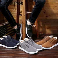 Winter New Fashionable Outdoor Leisure Warm Workwear Cotton Shoes British Suede Boots Comfortable Mens Shoe Snow Platform Boots