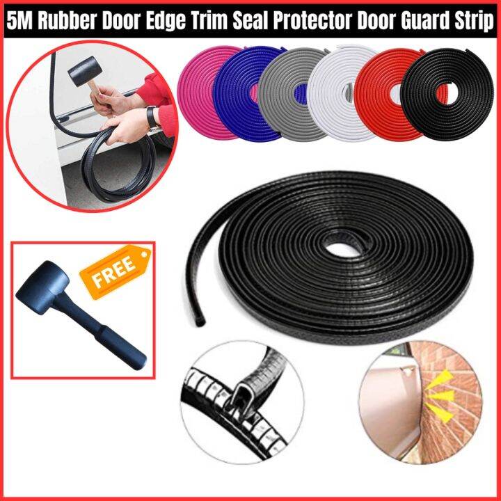 5M Rubber Door Edge Trim Seal Protector Door Guard Strip Lock Door