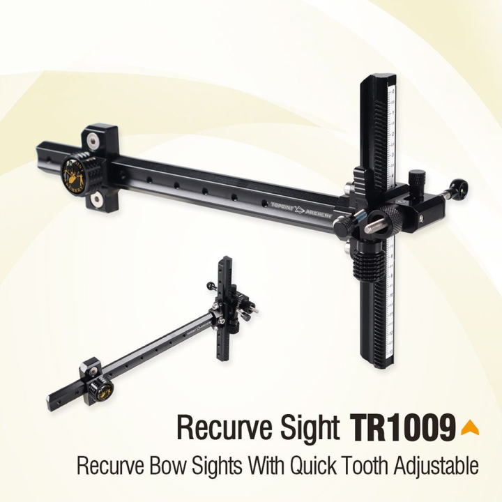 TR1009 Recurve Bow Sight Target 1 Pin Adjustable Aluminum Micro