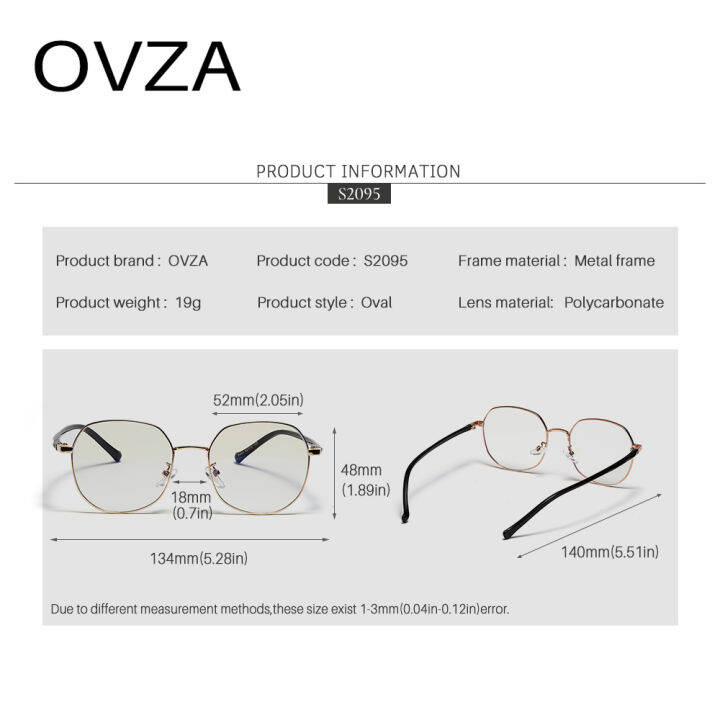 ovza-oval-anti-blue-light-แว่นตาผู้ชาย2022ใหม่กรอบแว่นตาแฟชั่นผู้หญิงใหม่-s2095