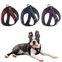 Puppy Cat Harness Strap No Pull Dog Harness Adjustable Reflective Collar Dog Walking Mesh Vest For Small Medium Dogs