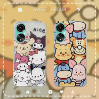 เคส OPPO A58 ลายการ์ตูนน่ารัก ปลอกซิลิโคนอ่อนนุ่มใส OPPO A58 เคสมือถือ