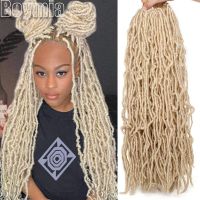 Doddess Faux Locs แฮร์พีซถักเปียนุ่มหยิก Dreadlocks ผมต่อใยสังเคราะห์ผมเปียโครเชต์ไล่สี Locs Braids ขายส่ง