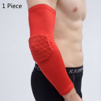 1 PC Honeycomb Basketball Elbow Support Pads Brace for Fitness Protector Elastic Arm Compression Sleeves Volleyball