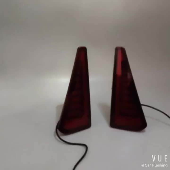 Car LED rear fog lamp bumper light auto ke daylight turn signals