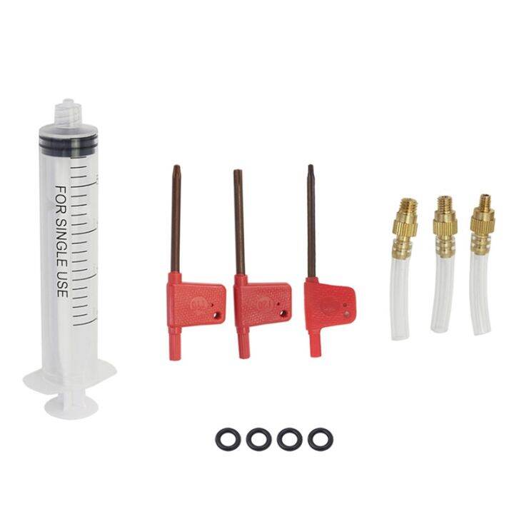 1Set Hydraulic Brake Bleed Kit Filling Oil Kit Funnel Set Bike Repair