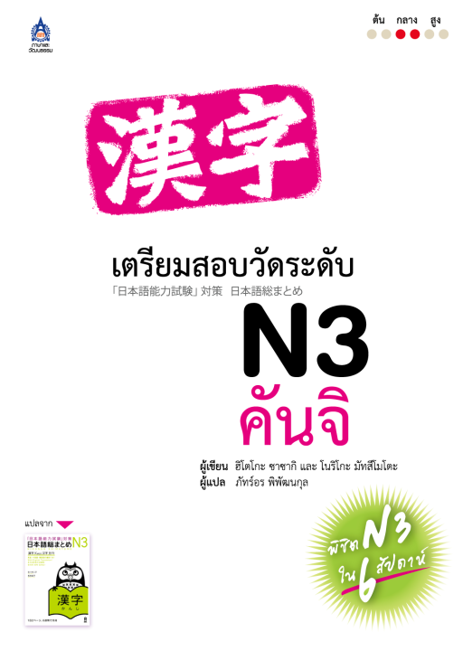 หนังสือเรียนภาษาญี่ปุ่น-เตรียมสอบวัดระดับภาษาญี่ปุ่น-jlpt-n3-คันจิ