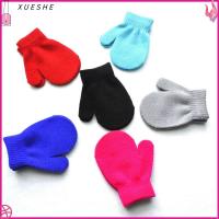 XUESHE Thickening Warm Childrens Kids Winter Glove Rope Full Finger Mittens Knitted Gloves