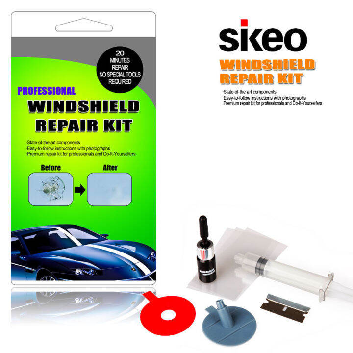 Car Windshield Repair Kit Cracked Glass Chip Scratch, 58 OFF
