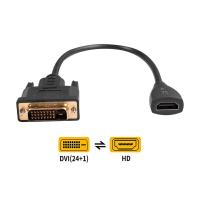 30cm Dvi-d To Hdmi-compatible Cable for Tv Box Dvi-d Male To Hdmi-compatible Female Dvi-d Male To Hdmi-compatible Female Cable Wires  Leads Adapters