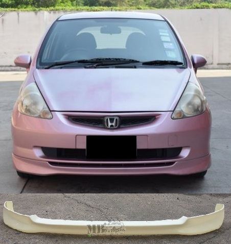 สเกิร์ตหน้าแต่งรถยนต์-honda-jazz-สำหรับปี-2007-ตัวไมเนอร์-ทรงศูนย์-งานไทย-พลาสติก-abs