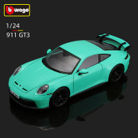 Bburago 1:24ปอร์เช่911 GT3รถสปอร์ตจำลองสูง D Iecast รถโลหะอัลลอยรุ่นรถเด็กของเล่นของขวัญคอลเลกชัน B923