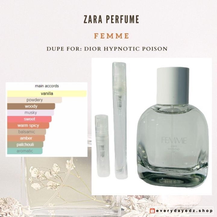 I don't think it's true… Don't blv everything u see online cuz Hypnotic  Poison has vanilla fragrance which enhances the calmness, Femme on the  other hand is pure floral. Does anyone agree!? 