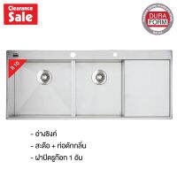 Duraform Clearance (หลุมบุบไม่มีผลต่อการใช้งาน)  มี 1ใบ  ซิงค์สแควร์ 2 หลุมมีที่พัก รุ่น Cubic 2D-L10