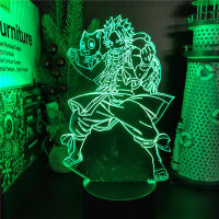 Anime Fairy Tail 3D Lamp Etherious Natsu Dragneel LED Night Light Colorful Neon lights Bedroom Decoration Manga Luminaria Gifts