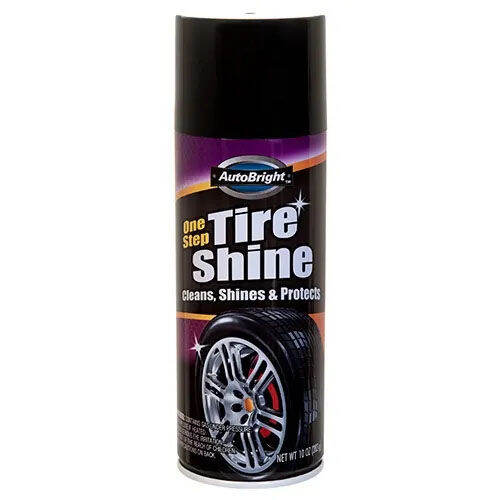 AutoBright One Step Tire Shine Cleans,Shines & Protects Spray 10oz
