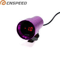 CNSPEED 37มิลลิเมตร12โวลต์ดิจิตอลรถอัตโนมัติสูญญากาศวัด-1 ~ 0Bar สีแดงจอแสดงผล LED มินิควันเลนส์เมตรสากลที่มีเซ็นเซอร์ YC100151-PL