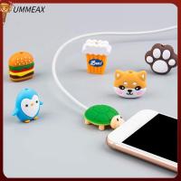 UMMEAX 1Pc มีประโยชน์ การ์ตูน สำหรับ iPhone ที่บังลม เคสสายไฟ ตัวป้องกันสาย USB สายข้อมูลกัด