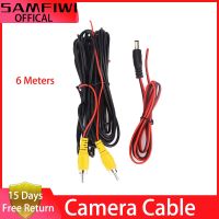 ☞❍ RCA 6m Video Cable For Car Rear View Camera Universal 6 Meters Wire For Connecting Reverse Camera With Car Multimedia Monitor